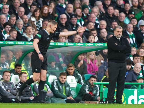 Celtic boss Ange Postecoglou unhappy with im