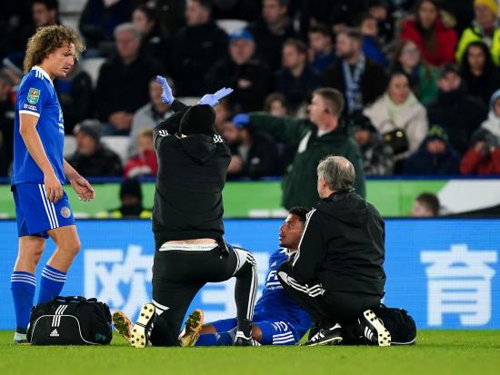 James Justin to have a scan after sustaining injury as Leicester beat Newport