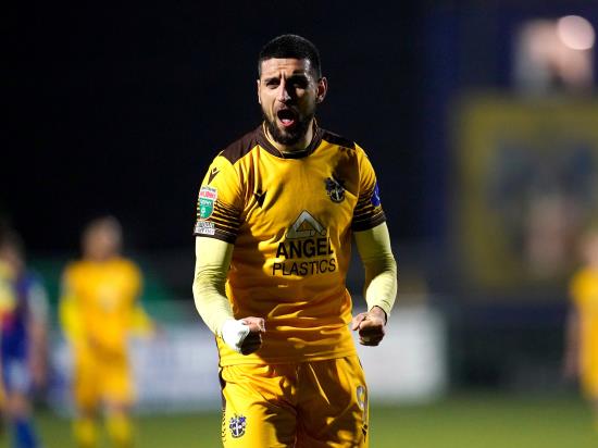 Omar Bugiel remains suspended for Sutton’s clash with Bradford