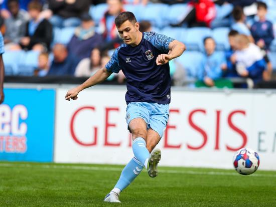 Michael Rose to miss Coventry’s clash with QPR