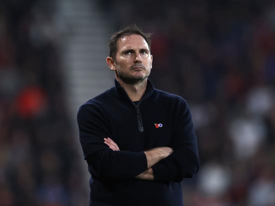 Frank Lampard says Everton fans were right to be unhappy with what they saw