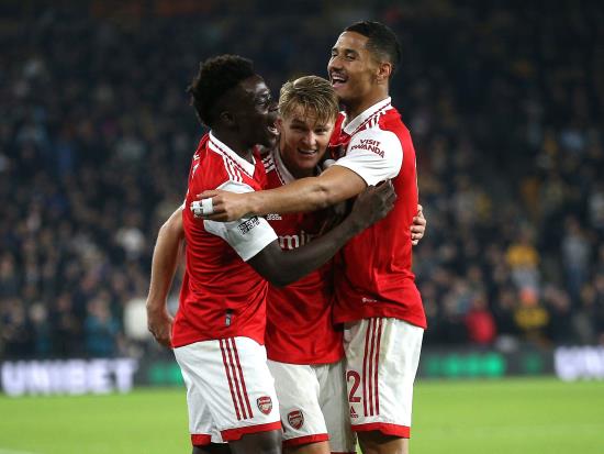 Martin Odegaard double downs Wolves and sends Arsenal five points clear