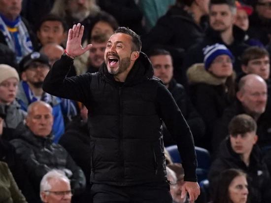 Brighton boss Roberto De Zerbi angry at Aston Villa’s time wasting in defeat