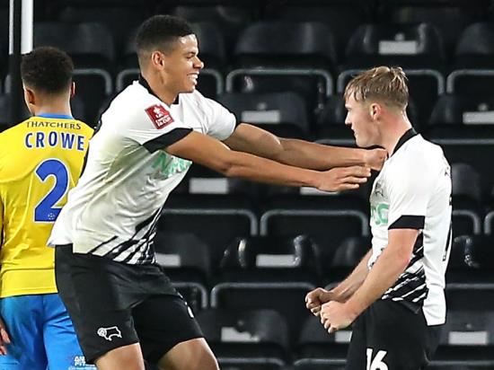 Youthful Derby ease into FA Cup second round after seeing off Torquay