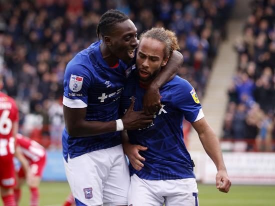 Freddie Ladapo and Marcus Harness on target as Ipswich ease past Exeter