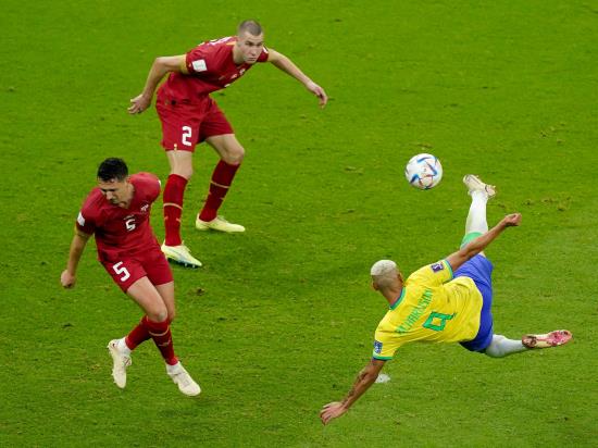 Two-goal Richarlison caps Brazil victory over Serbia with spectacular volley