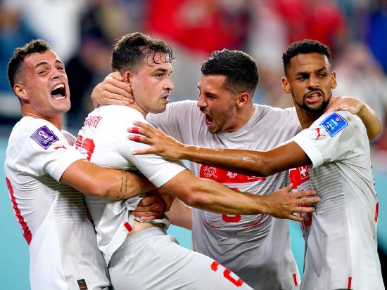 Switzerland edge fiery World Cup victory over Serbia to reach last 16