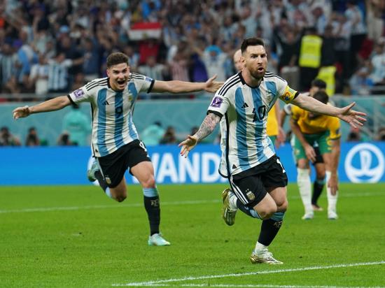 Another milestone and another goal for Lionel Messi as Argentina beat Australia