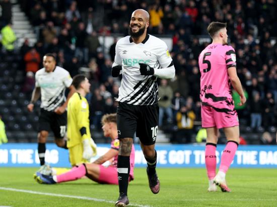 David McGoldrick hits hat-trick as Derby thump Forest Green