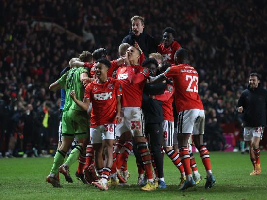 Charlton stun Brighton to reach Carabao Cup quarter-finals after shootout win
