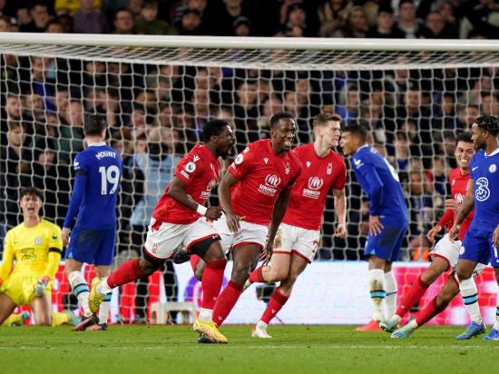 Nottingham Forest boost survival hopes in coming from behind to hold Chelsea