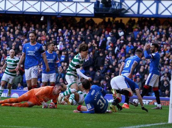 Celtic snatch late equaliser at Rangers to retain cinch Premiership stranglehold