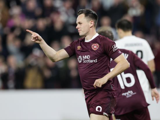Lawrence Shankland brace inspires Hearts to emphatic derby victory over Hibs
