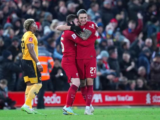 Liverpool make unconvincing start to FA Cup defence with draw against Wolves