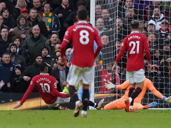 Marcus Rashford scores derby winner as Manchester United hit back to beat City