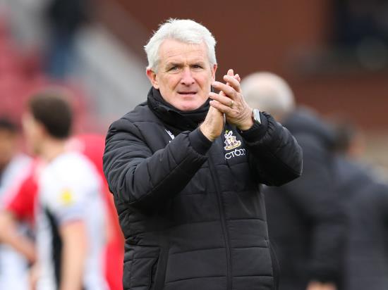 Mark Hughes rues red card as Bradford held by AFC Wimbledon