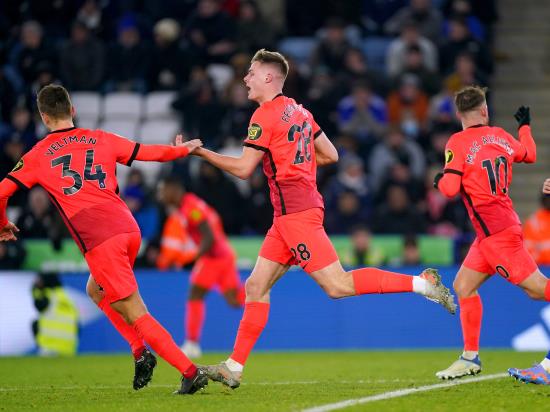 Evan Ferguson nets late equaliser as Brighton leave Leicester with a point