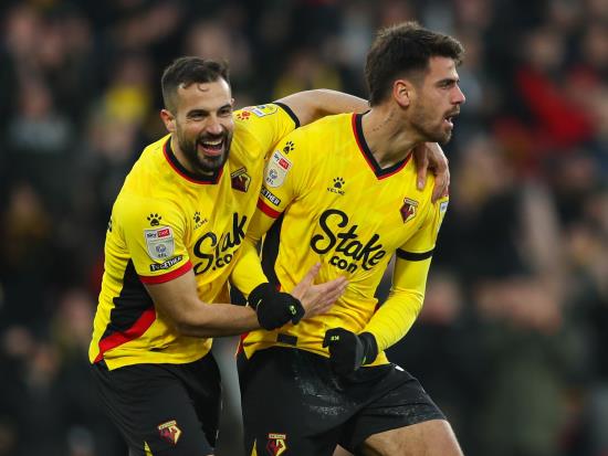 Watford’s automatic promotion hopes hit by draw with Rotherham