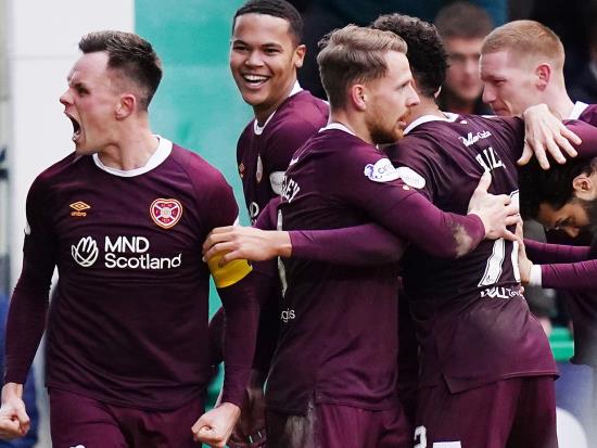 Lawrence Shankland hits 20-goal mark and sees red as Hearts earn cup win at Hibs