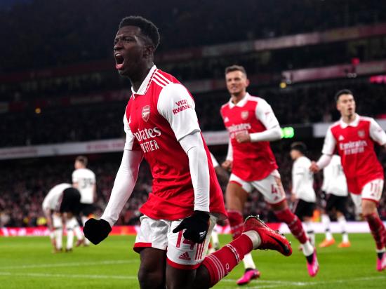 Eddie Nketiah nets late winner as Arsenal beat Man Utd in Emirates thriller