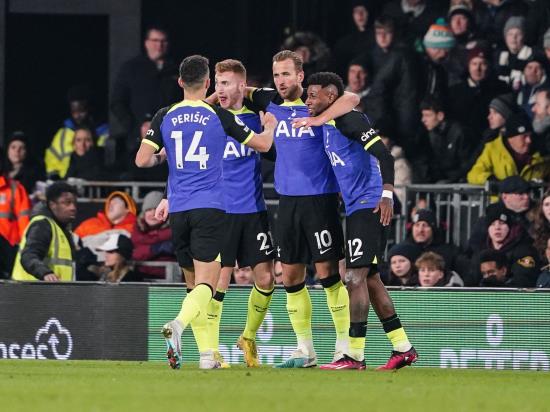 Harry Kane equals Jimmy Greaves’ Tottenham scoring record in win at Fulham