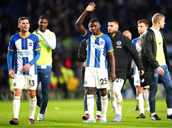 Roberto De Zerbi happy with Moises Caicedo support from Brighton fans