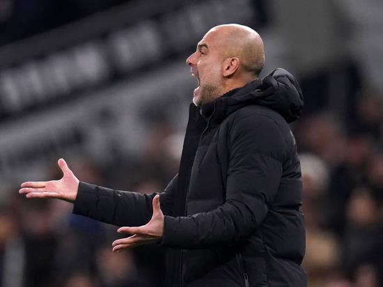 Pep Guardiola rues missed opportunity in Manchester City’s defeat at Tottenham