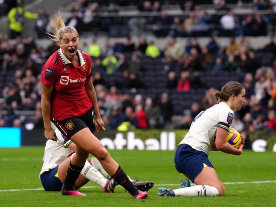Man Utd go top of WSL after Molly Bartrip own goal earns victory at Tottenham