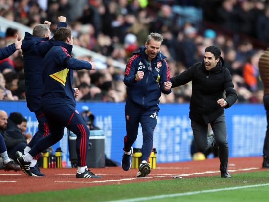 Arsenal have more belief than ever before after late win at Villa – Mikel Arteta