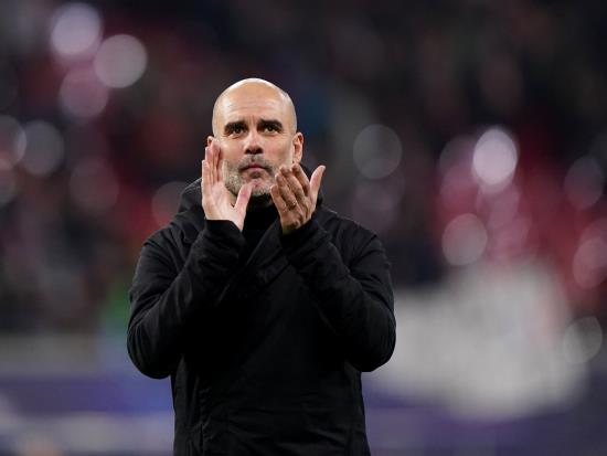 Pep Guardiola tells Man City players to hold heads high after Leipzig draw