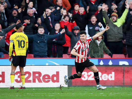 Sheffield United overcome Championship promotion rivals Watford with narrow win