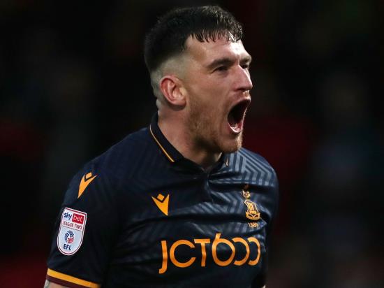 Bradford move into play-off places as they end Gillingham’s winning run