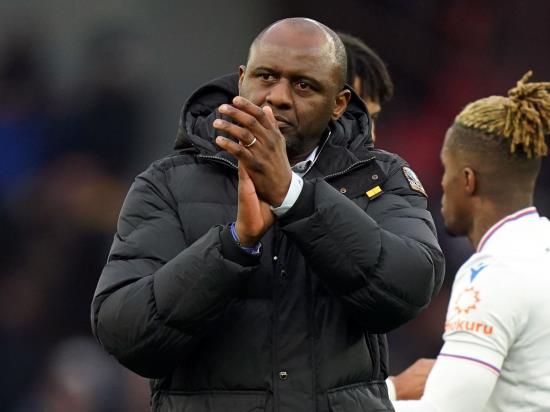 Patrick Vieira retains belief in his Crystal Palace side as winless run goes on
