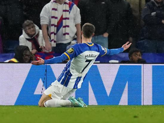 Solly March earns Brighton derby victory over Crystal Palace