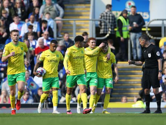 Norwich close gap on top-six with victory at play-off hopefuls Blackburn
