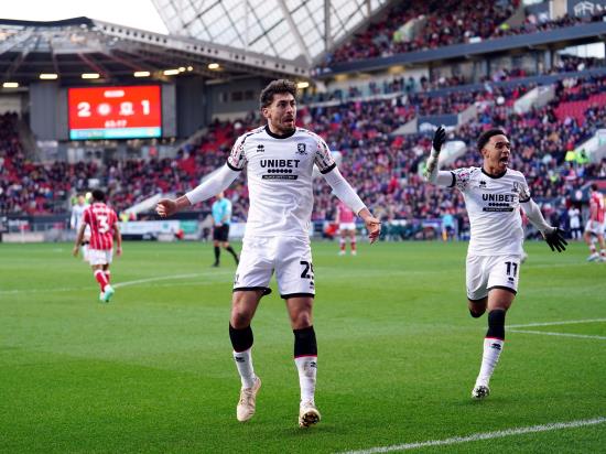 Middlesbrough fight back to earn draw at Bristol City