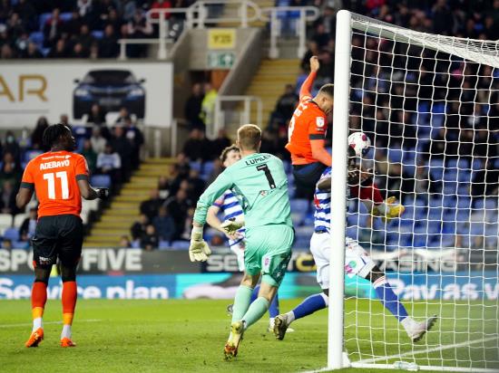 Luton book play-off spot after snatching draw away to 10-man Reading
