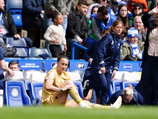 Lucy Bronze suffers knee injury in Barcelona’s Champions League win at Chelsea