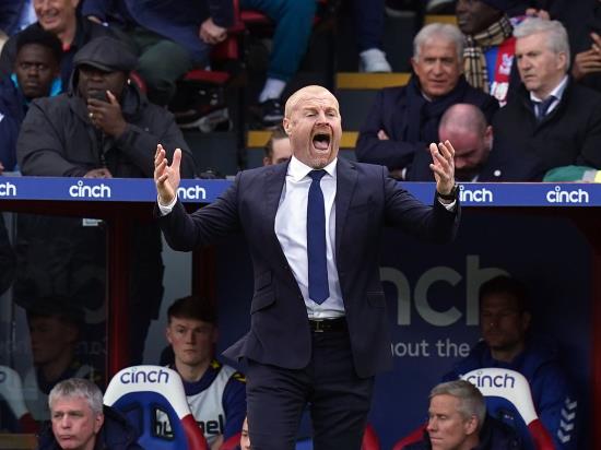 Sean Dyche frustrated after draw at Crystal Palace leaves Everton in drop zone