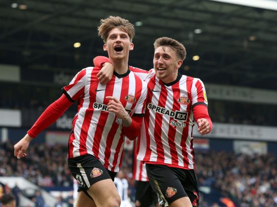 Dennis Cirkin double sees Sunderland beat West Brom to move into play-off spots