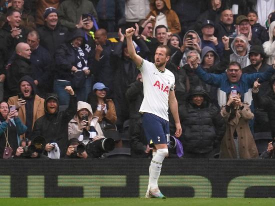 Harry Kane outright second on Premier League scoring list after Palace winner