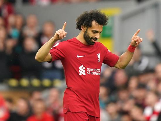 Salah scores landmark goal as Liverpool beat Brentford after boos for anthem