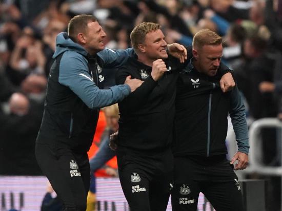 Eddie Howe says Newcastle win ‘huge’ but warns still work to do in top-four hunt