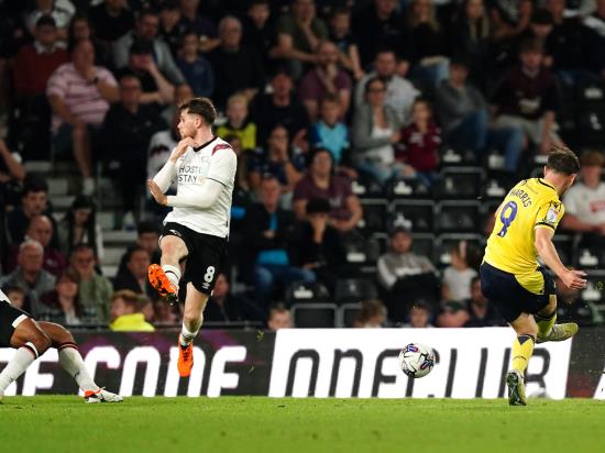 Mark Harris bags brace as Oxford condemn Derby to another defeat