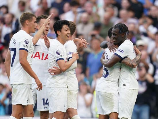 Spurs see off Manchester United to give Ange Postecoglou a winning start at home