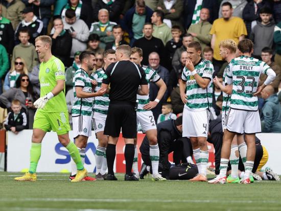 Celtic overcome Joe Hart red card to beat Livingston