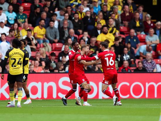 Middlesbrough record back-to-back wins after recovering from Watford fightback