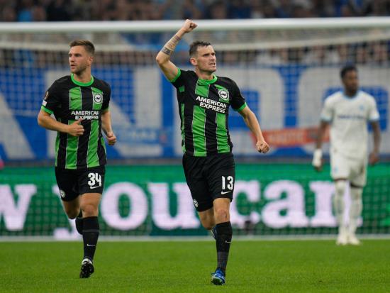 Brighton rally from two goals down to earn Europa League draw at Marseille