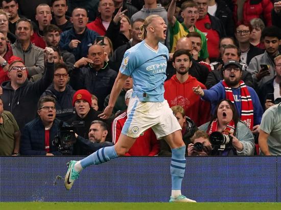 Erling Haaland shines as Man City condemn Man Utd to heavy derby day defeat