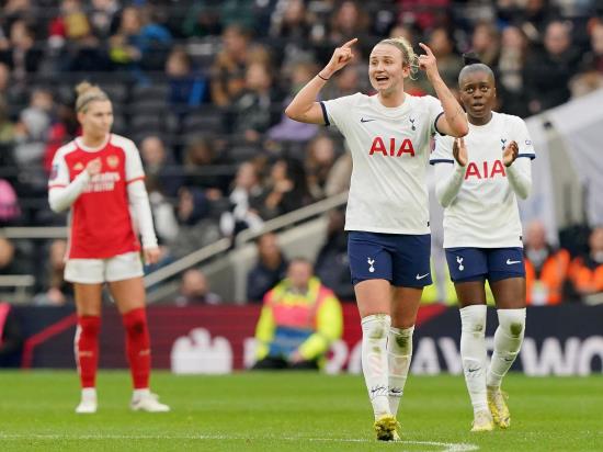 Martha Thomas fires Tottenham to derby-day win over Arsenal